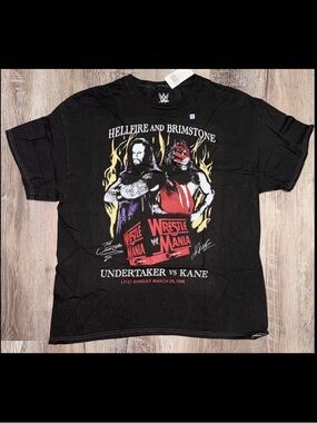 NWT Men's WWE Undertaker Vs Kane Shirt Size XL